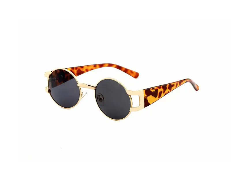 GB1 87 Black Grey Mens Sunglasses 57 mm Unisex Designer Round Sun glasses Luxury mirror Sunglass Fashion Brand for man woman lente183b