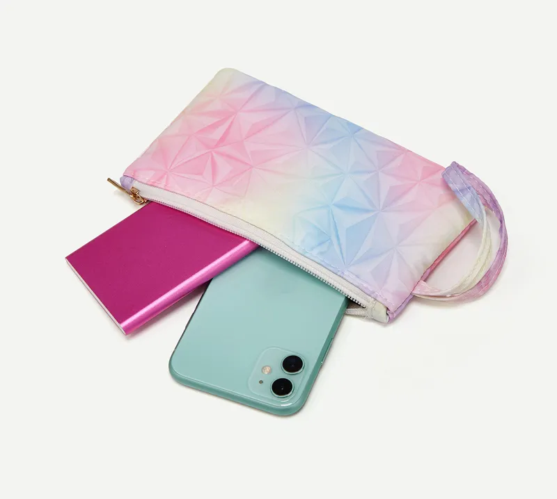 大理石の財布ハンドルバッグ女性用防水携帯電話バッグ