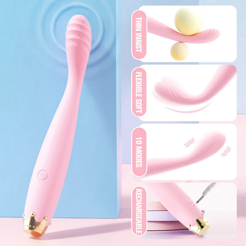 Nipple Clitoris Stimulator Dildo 10 Speed Orgasm Pen Vibrator Vagina Massager sexy Toys For Women Fast Orgams Penis Headers 18
