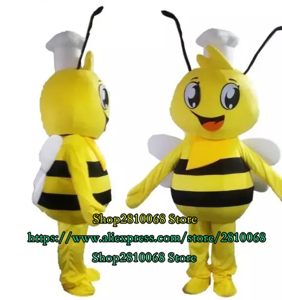 Mascotte poupée costume abeille mascotte Costume dessin animé ensemble accessoires de cinéma jeu de rôle publicité carnaval noël fête d'anniversaire 1100