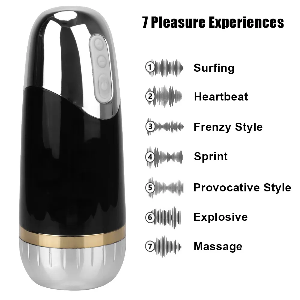 Электрическая мастубационная чашка 7 частотный импульс вибрирующий для мужчин глубиной 18 см. Мужчина -мастурбатор отключение сильные вибрации эротические сексуальные игрушки
