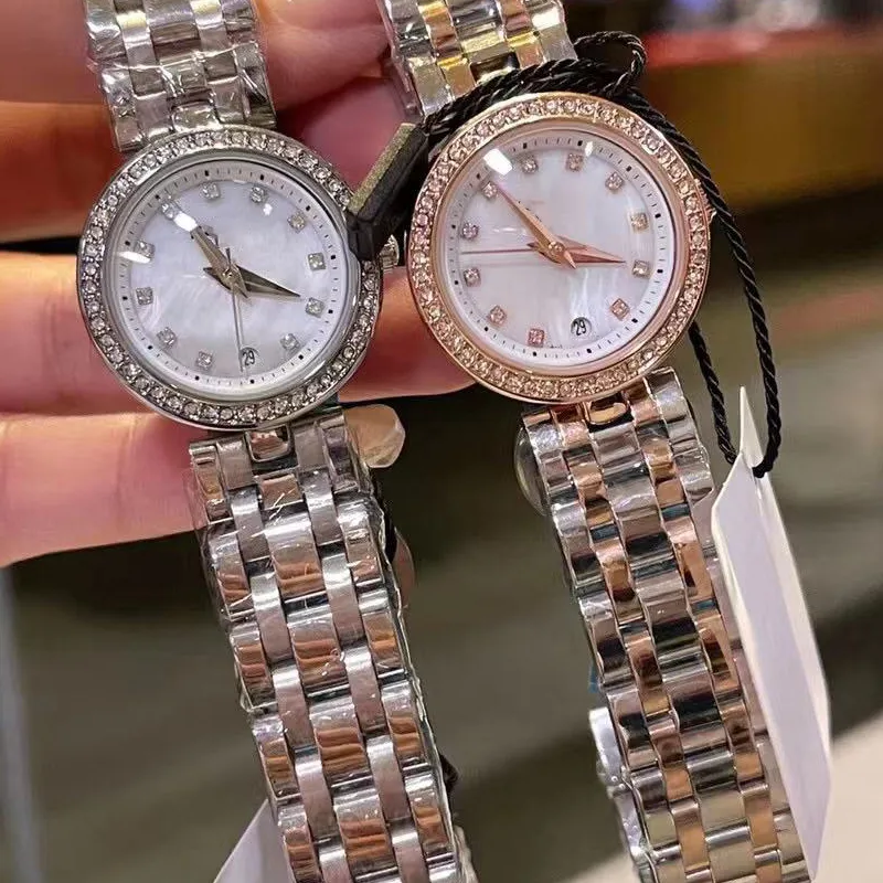 Montre de luxe pour femmes, mouvement à Quartz importé, miroir en verre minéral, Surface en pierre de 26MM, mode Boutique, montres 280M