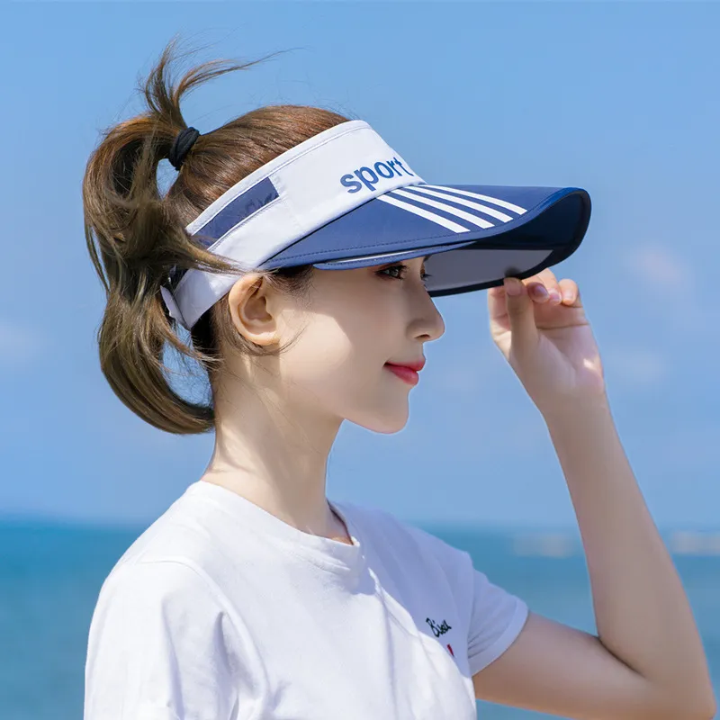 スタイルサンウイルソンスポーツプリント帽子のためのワイドブリムビーチハットUV保護女性キャップ220513