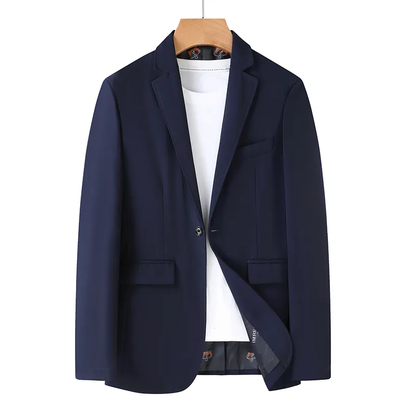 8XL 7XL 6XL мужская мужская деловая повседневная Blazer плюс размер сплошной цветной костюм куртка платье рабочая одежда негабаритных пальто мужской черный серый 220409