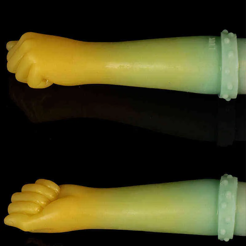 nxyディルドシリコンダブルヘッドペニス男性と女性のための柔らかい色の厚いパーム偽型アナルプラグファンマスターベーションデバイス0317595719