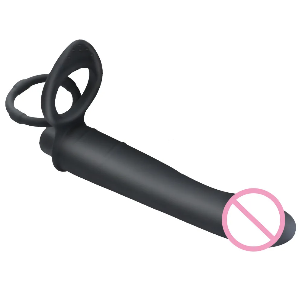 Vibratore a pallottola vibrante cinturino da donna sul pene Anal Plug Man Lock Ring Vibratori Giocattoli sexy Prodotti Double