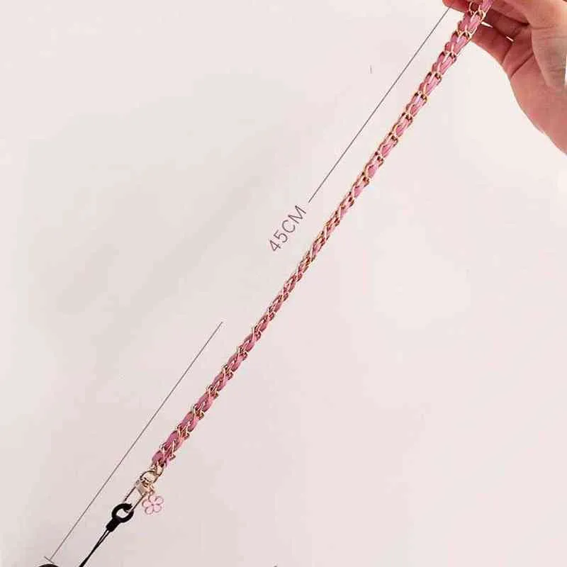 New Design Mobile Phone Straps Wrist Rope Anti-lost Lanyard Fashion Camera Key USB Holder Neck Strap Flower Hanging Rope AA220318