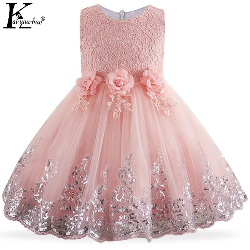 Flower Girls Dress For Wedding Party Birthday Children Costume Kids Dresses Princess Tutu Vestidos 4 5 6 7 8 10 12 Year 220422