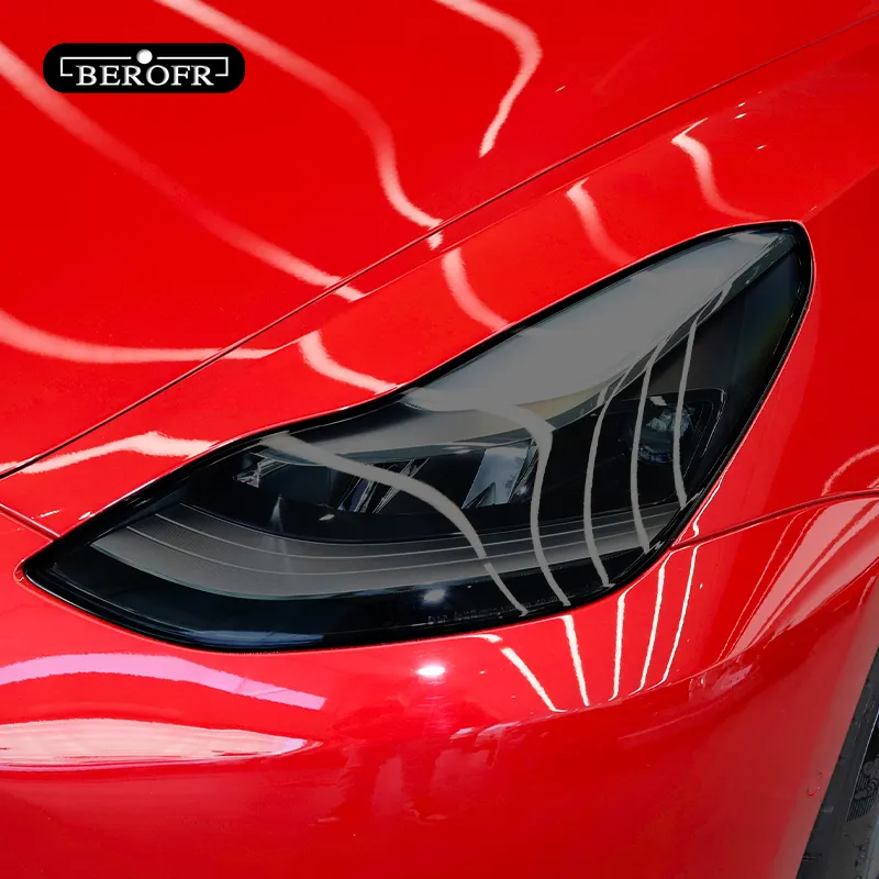 2 أجهزة كمبيوتر ل Tesla Model 3 X Y S Car Headlight Tint Smoke Black Protection Film Protection TPU Accessories13639833176158