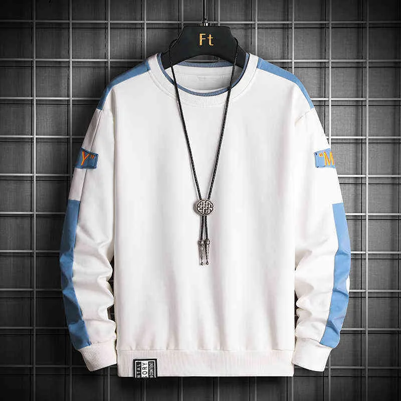 Mode Merk Hip Hop Mannen Hoodies 2022 Herfst Heren Sweatshirts Nieuwe Casual Solid Trui Street Wear Kleding Heren Harajuku Tops L220730