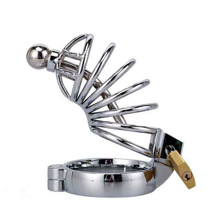 NXY Chastity Device Stainless Steel Metal Curved Catheterization Male Virginity Alternative Toys Bind Cb6000 Adult Fun Tools 0416