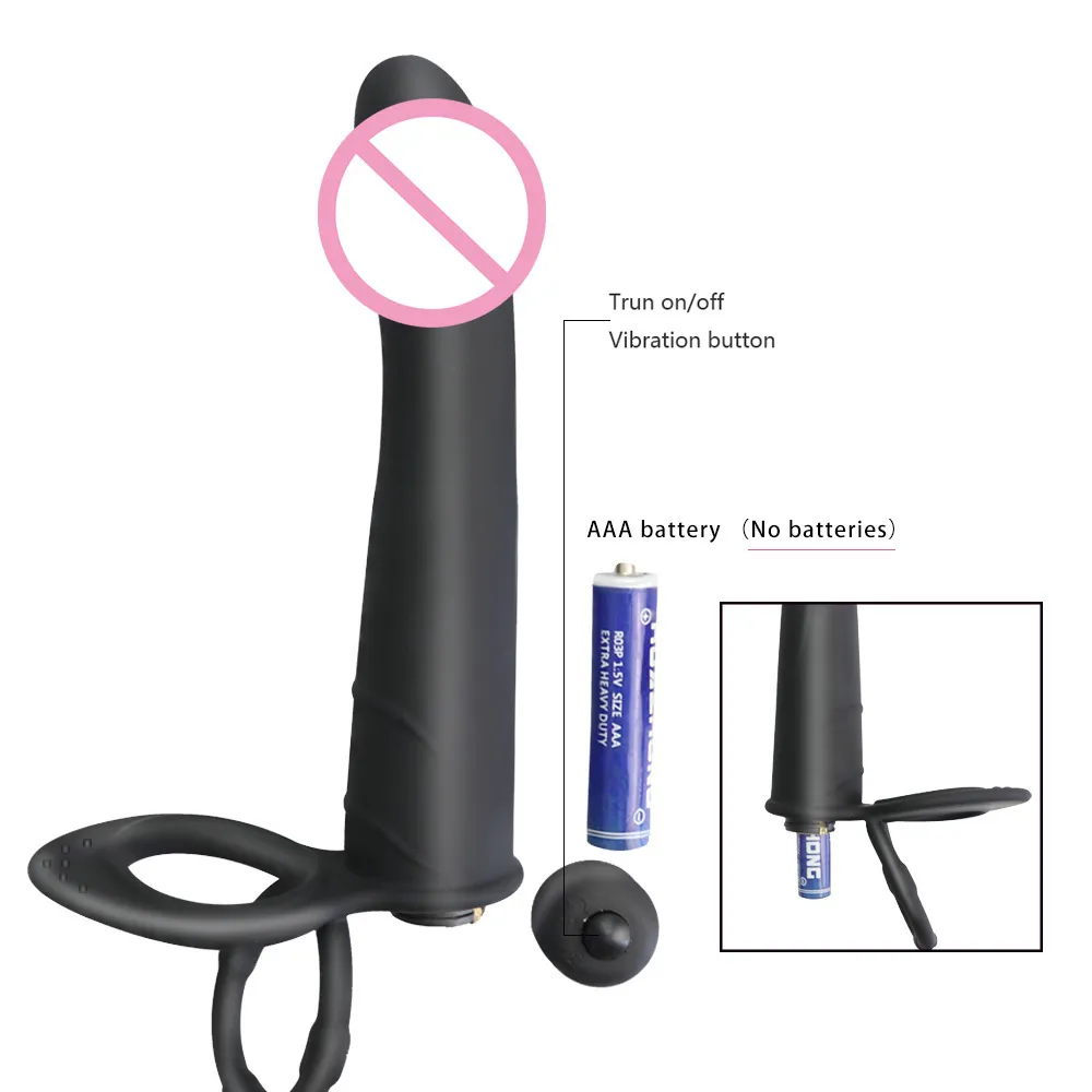 Vibratore a pallottola vibrante cinturino da donna sul pene Anal Plug Man Lock Ring Vibratori Giocattoli sexy Prodotti Double