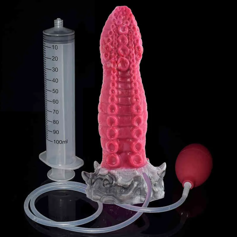 Nxy Dildos Yocy Silicone Anti Ejaculation Special shaped Penis Female False Anal Plug Adult Masturbation Massage Fun Products 0316