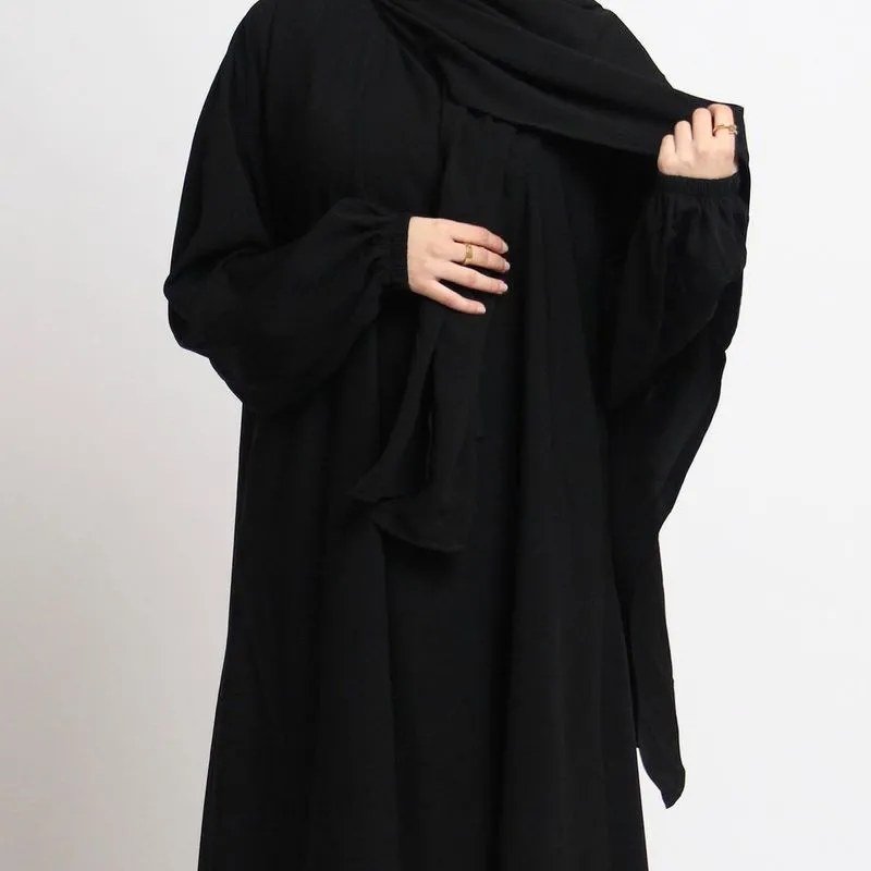 Sommer Abayas Muslimischen Kleid Volle Länge Flare Hülse Weiche Glänzende Abaya Dubai Türkei Islam Robe Frauen ramadan eid djellaba anzüge