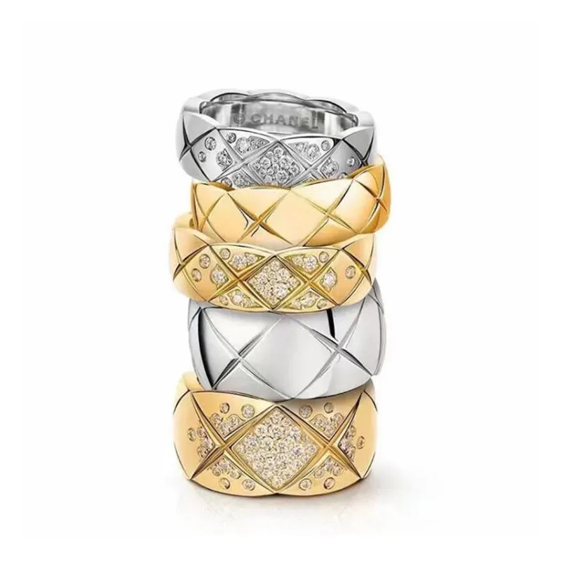 Кольцо Coco Crush Lingge, женское кольцо с наложением звезды, модные индивидуальные кольца для пары в том же стиле, с подарочной коробкой318M