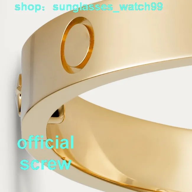 Bracelet d'amour diamant en or Au 750 18 K ne se décolore jamais taille 16-19 Avec certificat de boîte de comptoir réplique officielle marque de luxe de qualité supérieure 193v