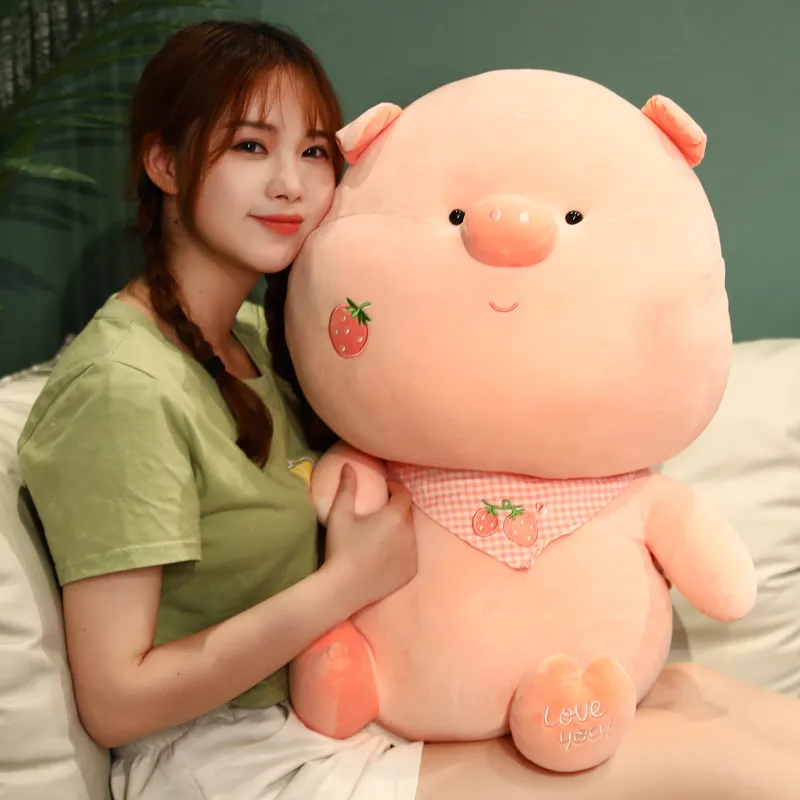 Kawaii Peluche Cochon Jouets Doux Animaux En Peluche Poupée Pour Enfants Filles Cadeaux De Noël Bébé Jouets Belle Enfants Sommeil Poupée Maison 220425