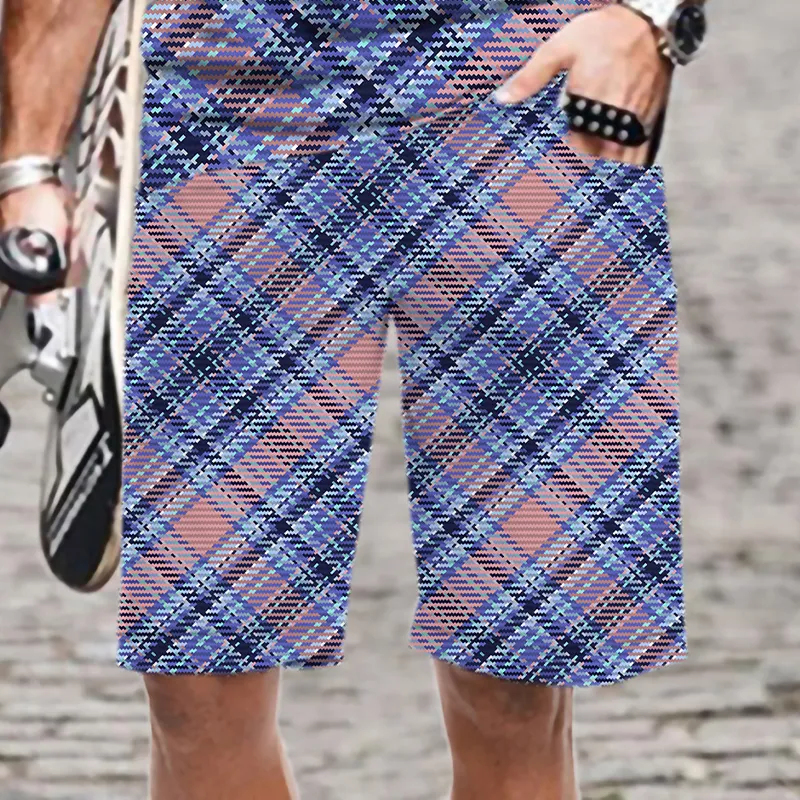 Mäns casual shorts snöflinga mönster män/kvinnor cool 3d tryckt strand streetwear elastisk midja snabb torr harajuku överdimensionerad 220624