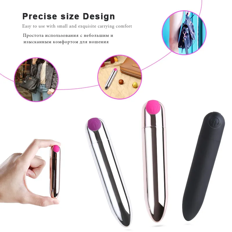 USB Mini Bullet Vibrators sexy Speelgoed voor Vrouwen Mannen Sterke Trillingen G-spot Anale Paar Vagina Massager Krachtige vibrerende Tool