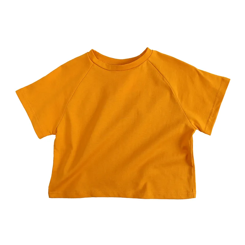 T Shirt Çocuklar Çocuk Erkek Kız Bebek Tee Kısa Kollu Yaz Giyim Giysileri Pamuk 1-6Y