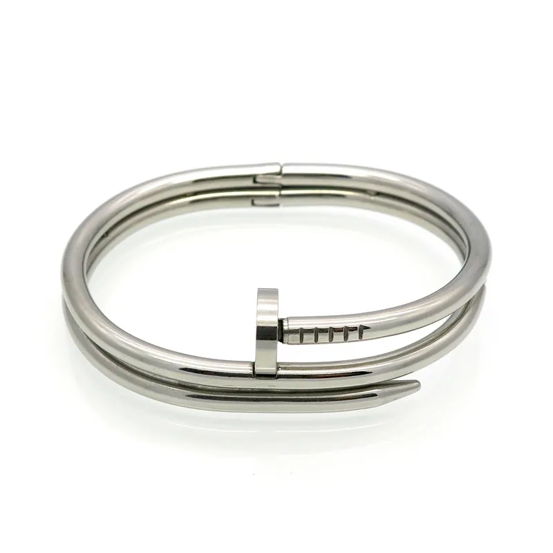 Новый двухслойный браслет из титановой стали для мужчин и женщин, модный браслет для пар, AB8632768
