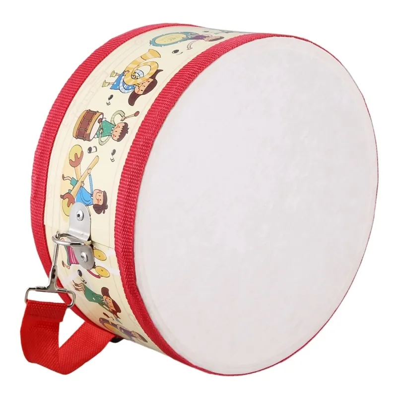 Drum Wood Kids Early Educational Musical Instrument for Baby Toys Beat Instrument Hand Drum Toys 220706