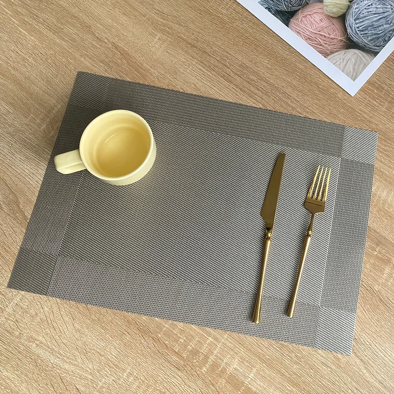 Placemat PVC Western Food Mat el Insulation Pad Home Waterproof and Ironing Table Placemats Buffet Coaster Set