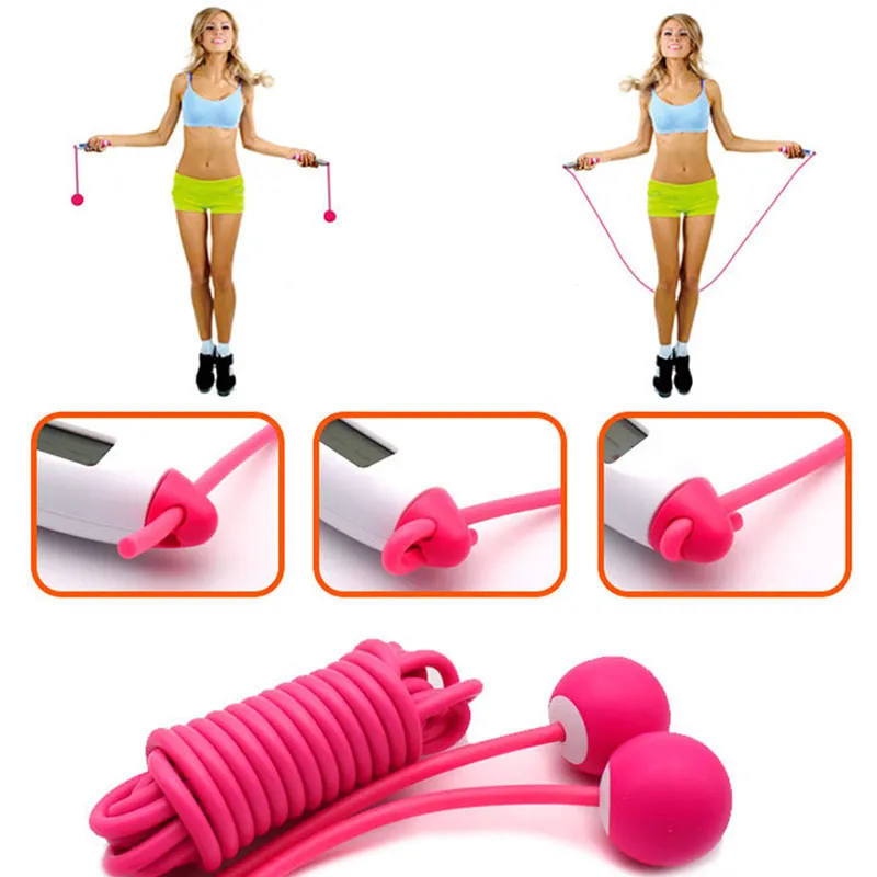 Jump Ropes With Electronic Counting Skip Rope Outdoor Lose Weight Fitness Equipment Cordless Rope Skipping cuerda deporte 220517