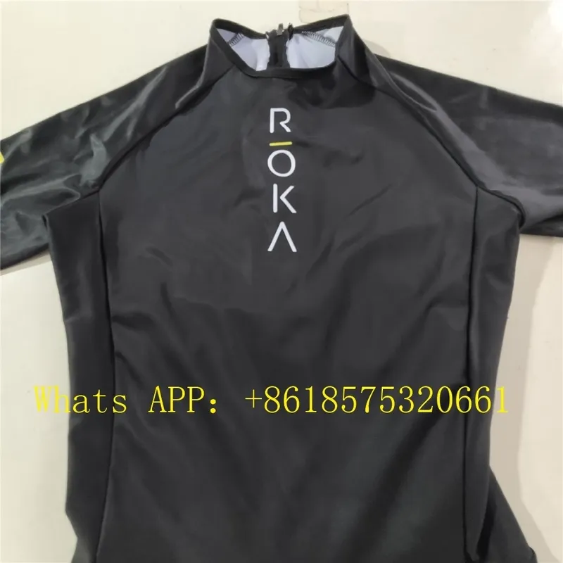 Roka voltar zíper dos homens ciclismo skinsuit triathlon speedsuit trisuit manga curta speedsuit maillot ciclismo correndo roupas 220601