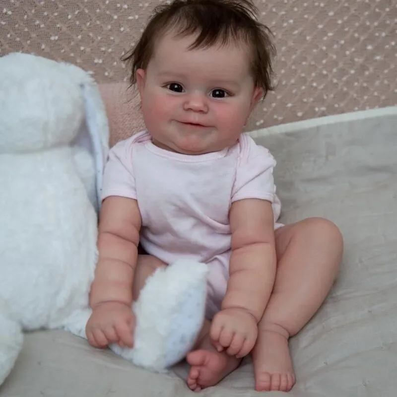 50 cm Reborn Baby Doll Born Girl Life Touch Touch Maddie med handrotat hår Högkvalitativ handgjord konst 220505