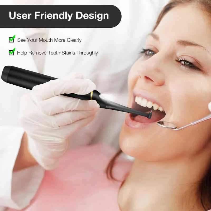 Portable Electric Sonic Dental Calculus Remover Tooth Polisher Scaler Tartar Plaque Stains Removal Oral Teeth Cleaner Whitening 220713