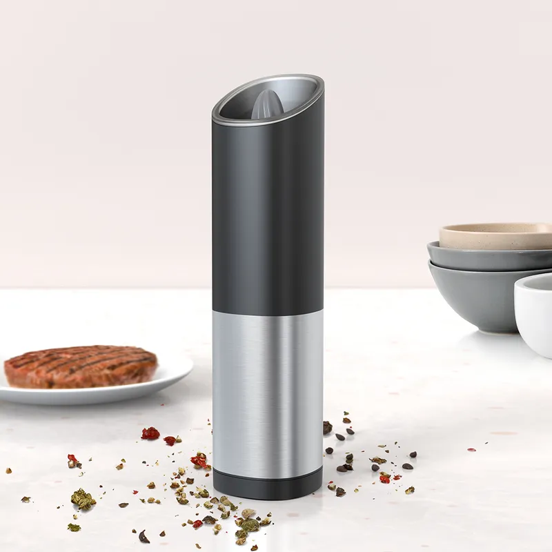 Electric Pepper Grinder Automatic Mill Gravity Salt and Pepper Shaker with LED Light Spice spice grinder salt pepper 220812