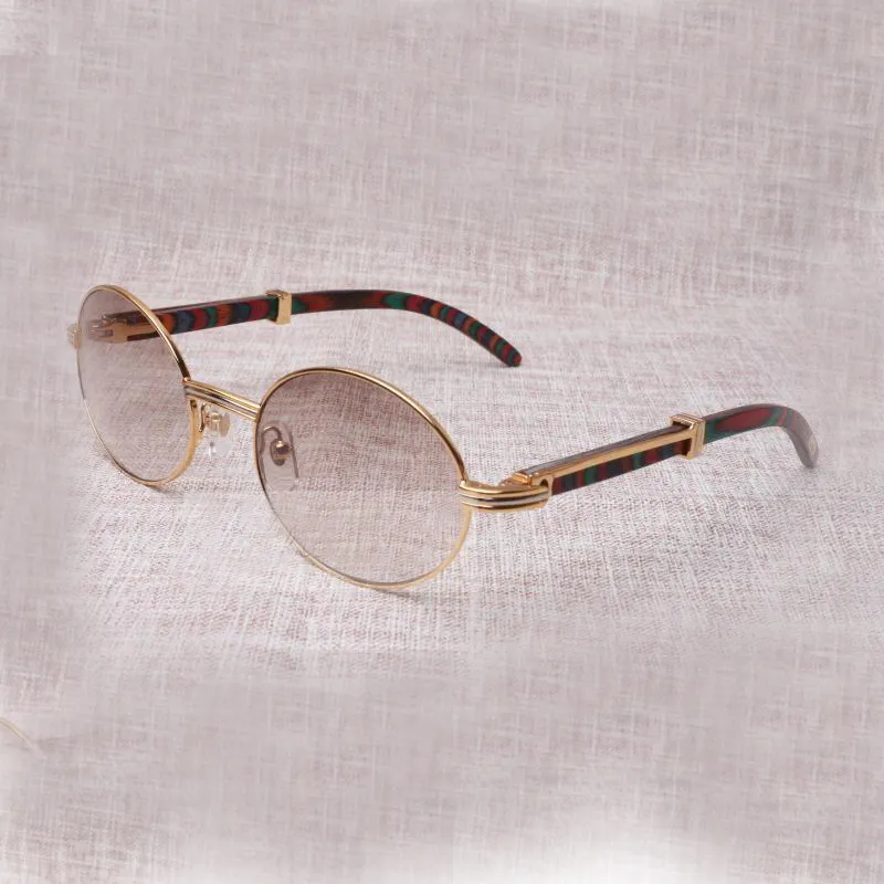 Holzsonnenbrille 7550178 mit Beinen aus Pfauenholz und 55-mm-Linse299p