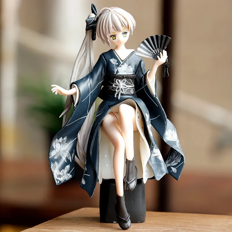 23CM Yosuga No Sora Figur PVC Action Anime Sammlung Peripheriegeräte Puppe Modell Spielzeug cheongsam für kinder geschenke 220418