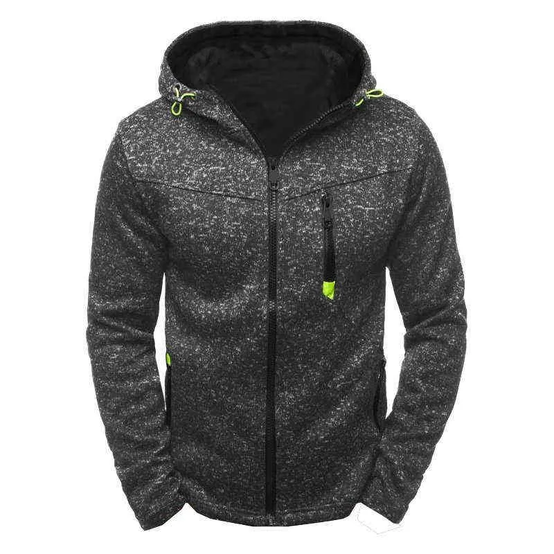 Lente Mannen Hooded Casuare Rits Sweatshirts Mannelijke Trainingspak Fashion Street Style Best Heren BovenkledingL220801