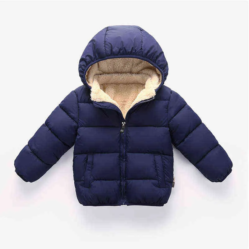 Meninas e meninos Jaquetas de inverno Crianças espessando jaqueta acolchoada Criança de roupas para a criança para roupas de roupas crianças quentes para meninas 1-5y J220718