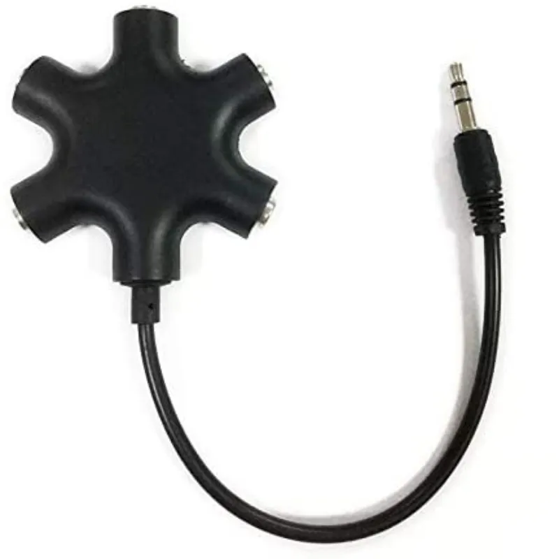 Séparateur Audio stéréo pour écouteurs, 3.5mm, 1 mâle à 1 2 3 4 5 Ports femelles, câble, cordon, adaptateur de casque