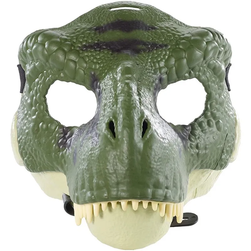 Halloween Dragon Dinosaur Mask Otwarte usta Lateksy Horror nakrycia głowy Dino Party2454552