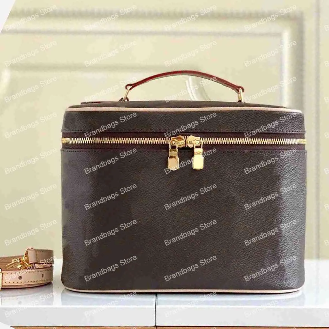 Cosmetica -tassen Make -up make -up toiletiekassen koffers dames lady wasbag leer hoge kwaliteit269v