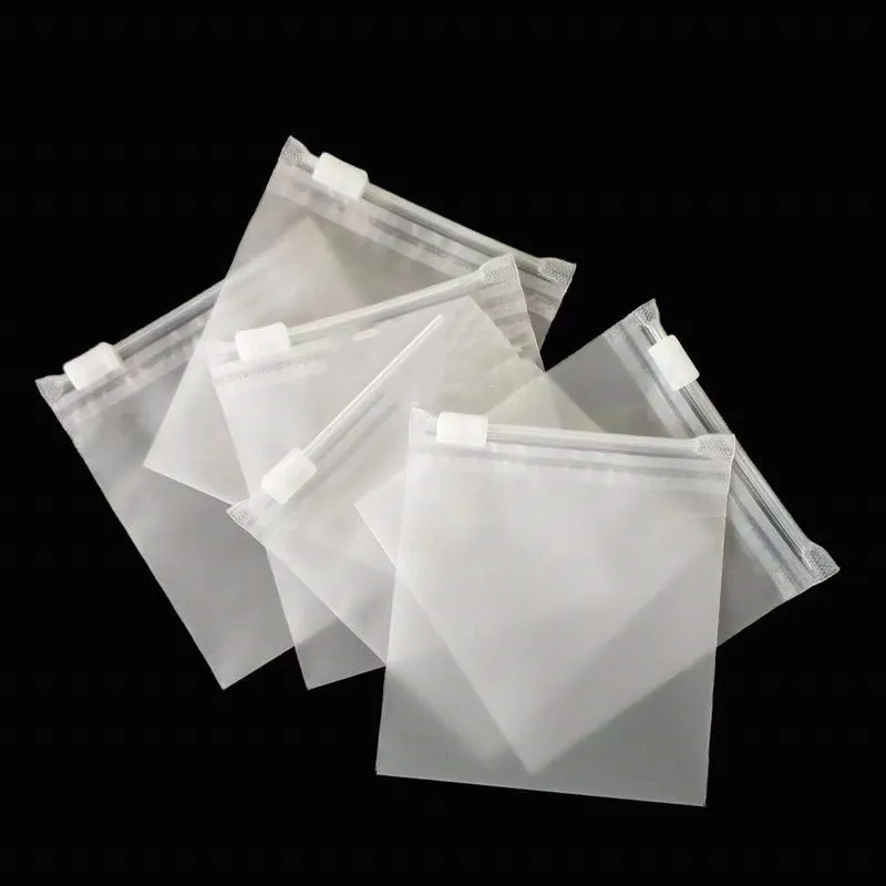 Frosted self sealing plastic zipper clothing accessories sundry storage small size packaging bag customized 220704