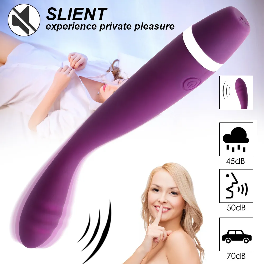 G Spot Finger Vibrator sexy Toys for Women USB Rechargeable Soft Rod Magic Wand Female Masturbation Erotic Products