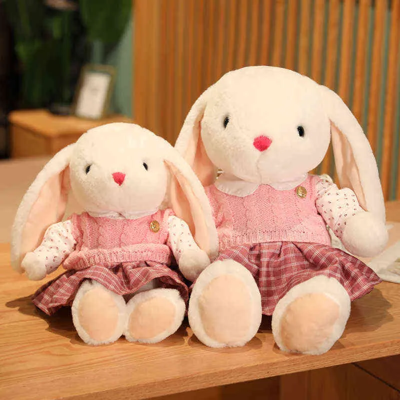PC CM美しいカップルのウサギのぬいぐるみおもちゃ漫画のウサギ布クッションがいっぱいのソフトアニマルドール