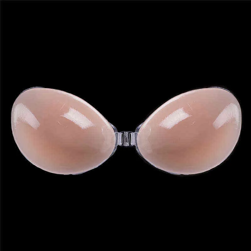 A B C D Reggiseno sexy autoadesivo da donna Busto chiusura frontale Reggiseno invisibile senza schienale Reggiseno push up in silicone donna Y220725