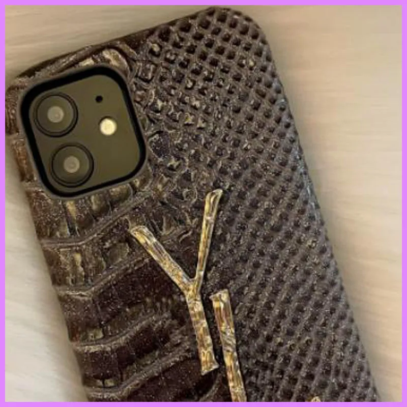 Luxury Designer Phone Case Womens Letters New for Iphone Cases Crocodile Pattern Case For Iphone 7 8 Plus X Xs Xr 11 12 13 Pro Max6079892