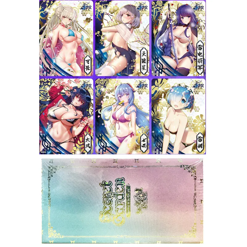 Tanrıça hikaye koleksiyon kartı oyunları anime seksi kız parti mayo bikini bayram güçlendirici kutusu Doujin oyuncaklar ve hobiler hediye 220815