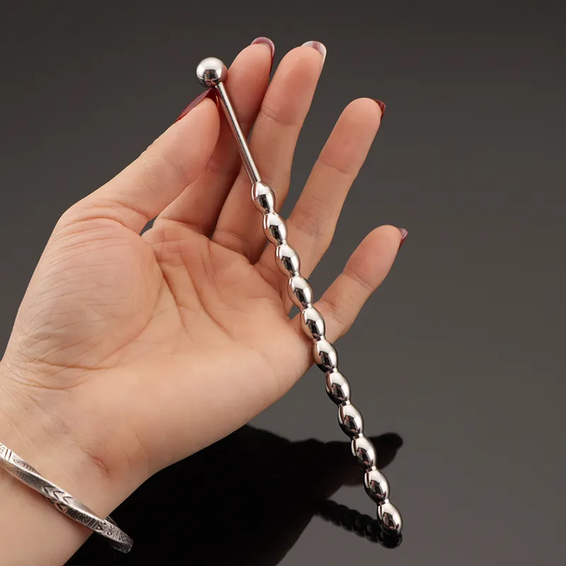 Perle in metallo a forma di zucca spina in acciaio inossidabile catetere uretro dilatazione uretra che suona sexy giocattolo di inserzione perline1827389