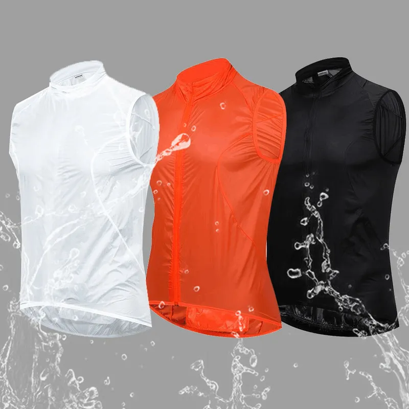 YKYWBIKE Windproof Cycling Vest Rainproof Bike Outdoor Sport QuickDry Rain Jacket Sleeveless Clothing 220623