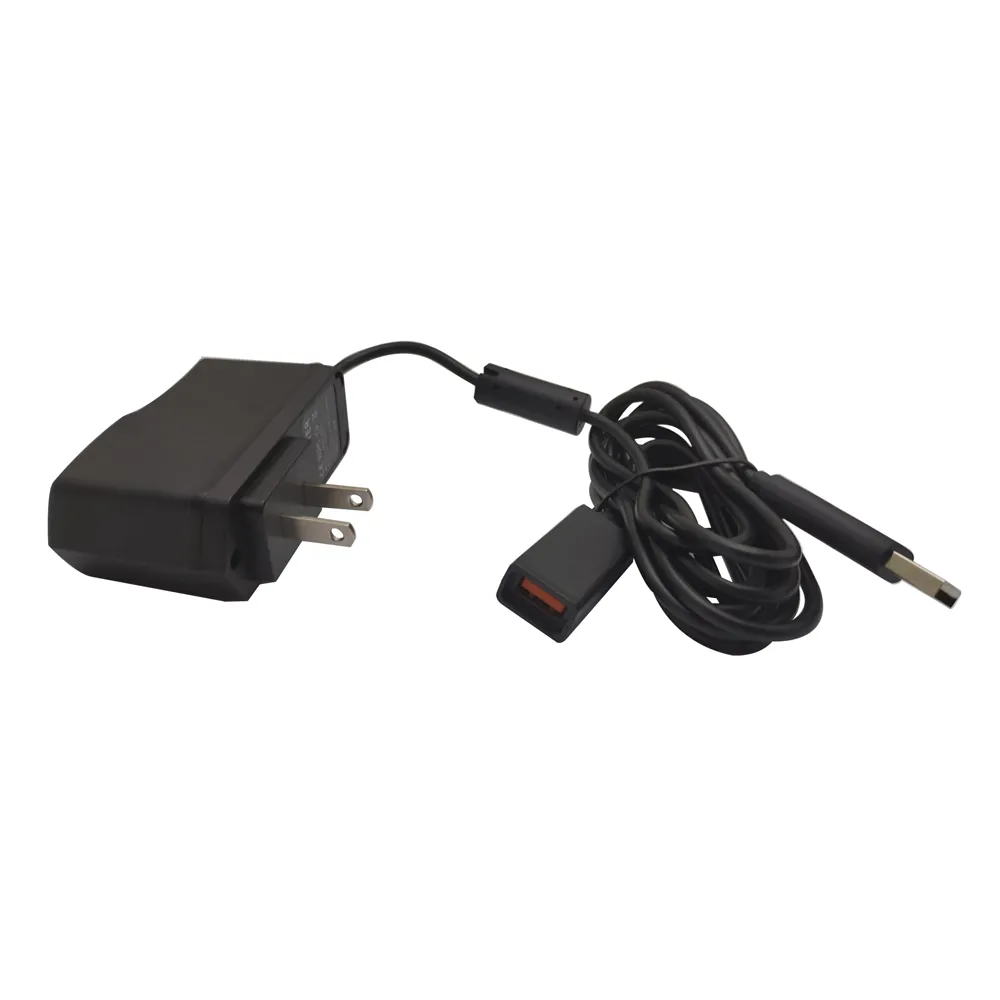 AC Adapter Strömförsörjning USB -laddningskabel för Xbox 360 Kinect US Plug