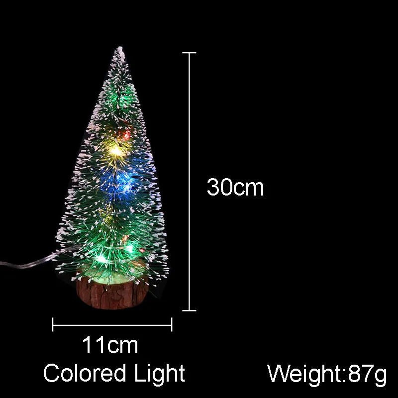 LEDミニクリスマスツリー15 20 25 30cm暖かいライトカラーライトホーム220813の小さな装飾