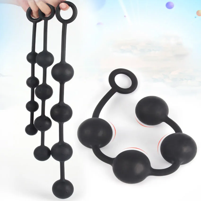 Perles anales Super longues boules vaginales énorme gros godemichet Anal en Silicone jouets sexy pour femme G Spot Dilatador grand godemichet Anal